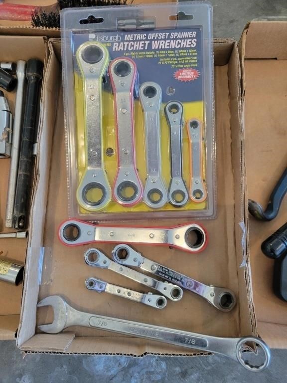 Lot of Spanner Ratchet Wrenches, Wrenches