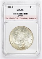 1883-O MORGAN SILVER DOLLAR