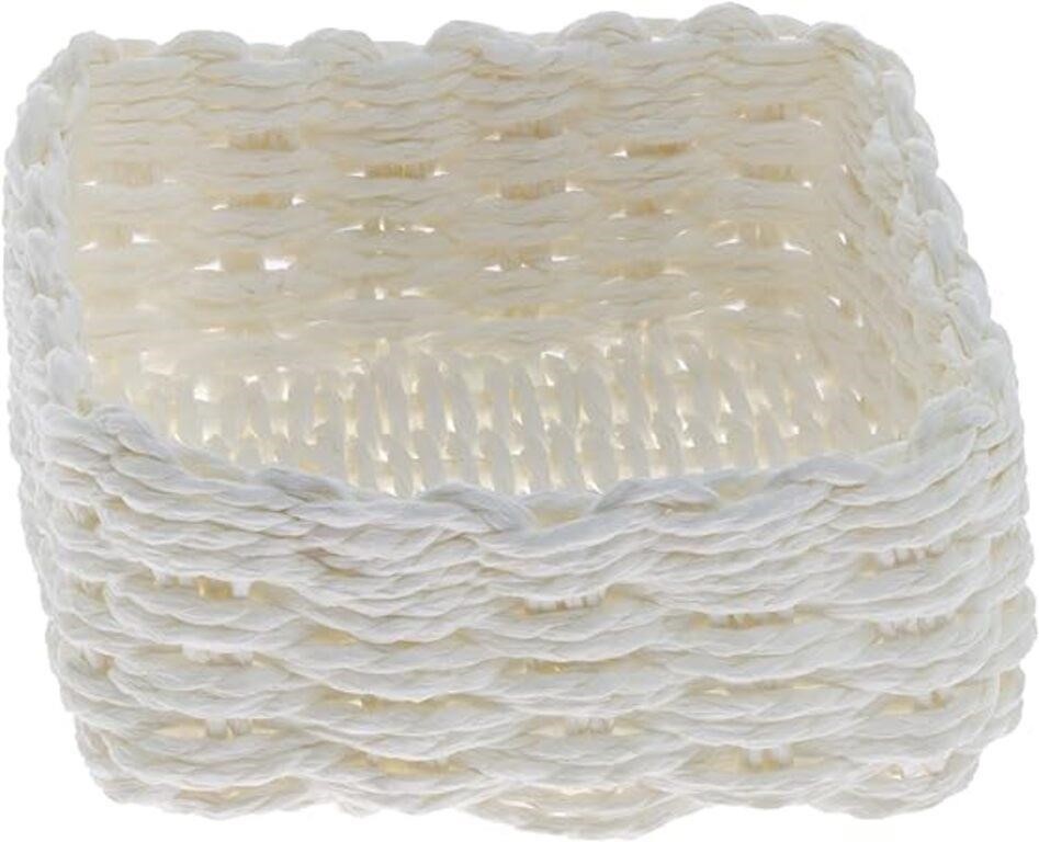 (N) Ideal Home Range Woven Basket Napkin Holder Ca