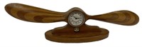 Post War Wooden Trench Arted Propellor Clock