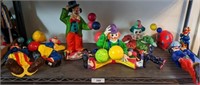 PAPER MACHE CLOWN FIGURINES