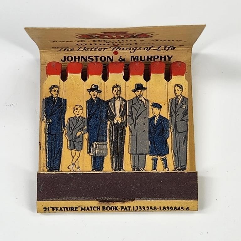 MULLIN'S CLOTHING STORE FEATURE MATCHBOOK