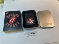Rolling Stones zippo lighter sealed with a box