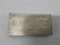 Englehard 100 ozt .999 fine silver block