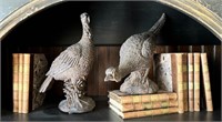 Decorative Pheasants & Book Decor