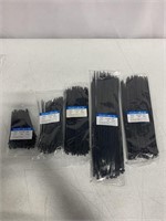 500 PACK OF NYLON CABLE TIES, VARYING SIZES IN