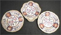 Pair of Spode Imperial Plates and serving dish