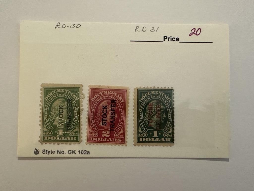 SAT NIGHT STAMP / PHILATELIC RARE EARLY REVENUES SHEETS+