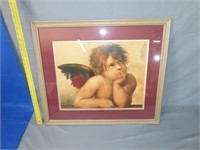 Framed Cherub Print