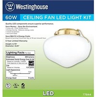 WESTINGHOUSE 1 LIGHT FAN LED LIGHT KIT