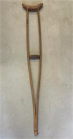 Vintage Wood Crutch I&GN.H