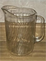 Vintage Clear Glass Pitcher