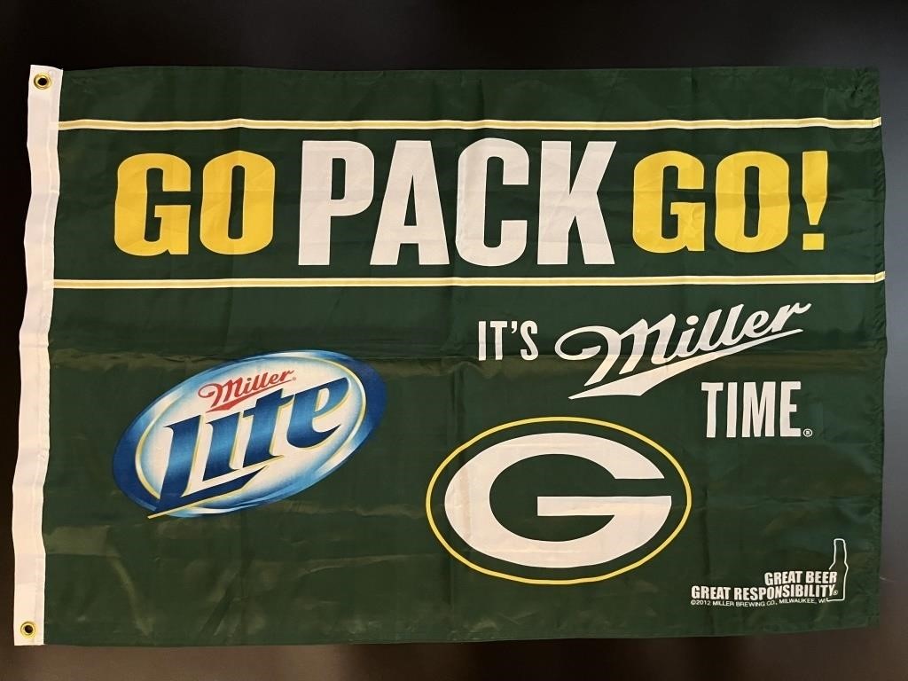 Packers Miller Lite Flag