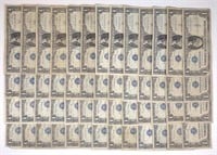 (52) $1 Silver Certificates US Notes