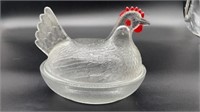 Indiana Glass Hen On Nest