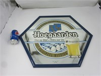 Miroir vintage avec imprimé '' Hoegaarden ''