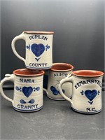 Salt glazed pottery mugs Duplin Co Kenansville