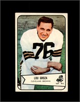 1954 Bowman #52 Lou Groza VG to VG-EX+