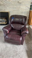 Leather(leather/vinyl)  recliner - some wear