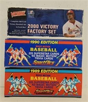 (3) Baseball Card Factory Sets