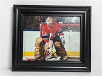 Framed Montreal Canadiens Goalie Photo, Signed