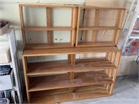 4 Handmade Wooden Display Shelves
