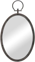 Stonebriar Oval Rustic Bronze Metal Mirror