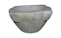 Antique Carved Marble Mortar