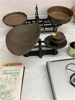 Antique Scale set with Weights