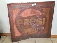 Vintage  metal Pepsi advertising sign