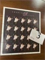 AMERICAN BALLET STAMPS 2 MINT SHEETS