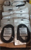 Box of 10 Party link 10 Ft C cord to USB adapters