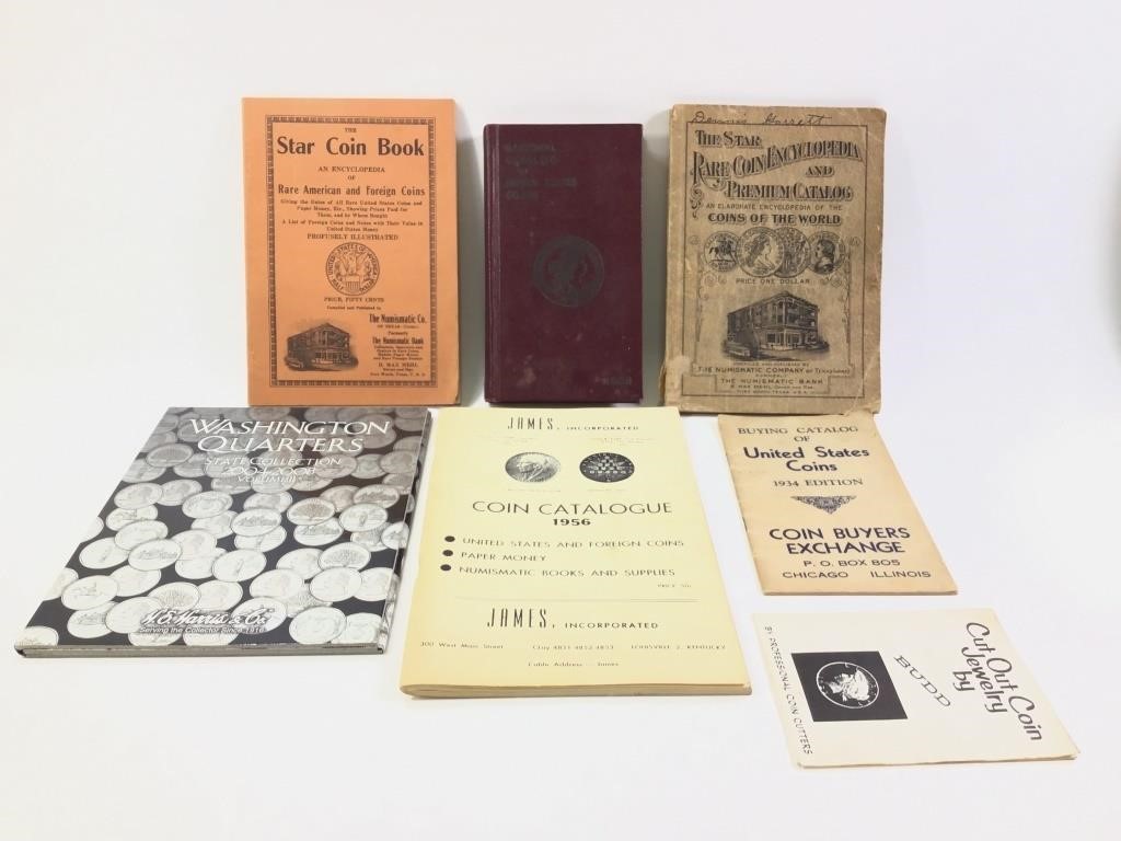 7 Coin Booklets Catalogs: 1938 Catalog, Star Coin+