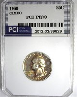 1960 Quarter PR70 Cameo LISTS $200 IN 69 CAM
