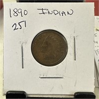 1890 INDIAN HEAD PENNY CENT