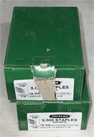(2) Boxes Prebena 18G 7/8in Galvanized Staples