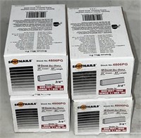 (4) Boxes SpotNail 18G Galvanized 3/4in Staples