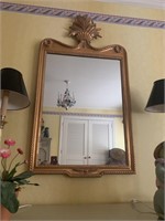 Gold Mirror with pineapple top