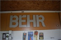 Behr Grey Letters Sign