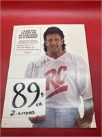 NFL HOF Lyle Alzado autographed RC poster