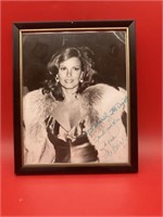 Autographed inscribed, Raquel Welch framed