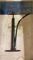 Vintage metal air pump with wooden handle.   1733.
