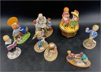 Large lot of assorted Lennox figurines, music boxe
