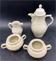 4 Pieces of West German Rosenthal china: teapot, c