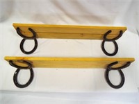 (2) Horse Shoe Shelves - 24" X 5"