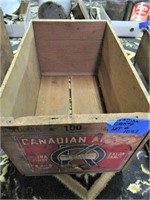 Vintage Canadian Wood Crate