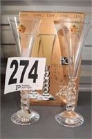Millennium Crystal Arques Champagne Glasses,