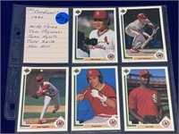 Baseball Cards - Cardinals 1990