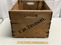 FM Zeloski Wooden Crate