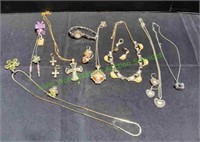 (5) Necklace & Earring Sets w/ Watch & Hairclip